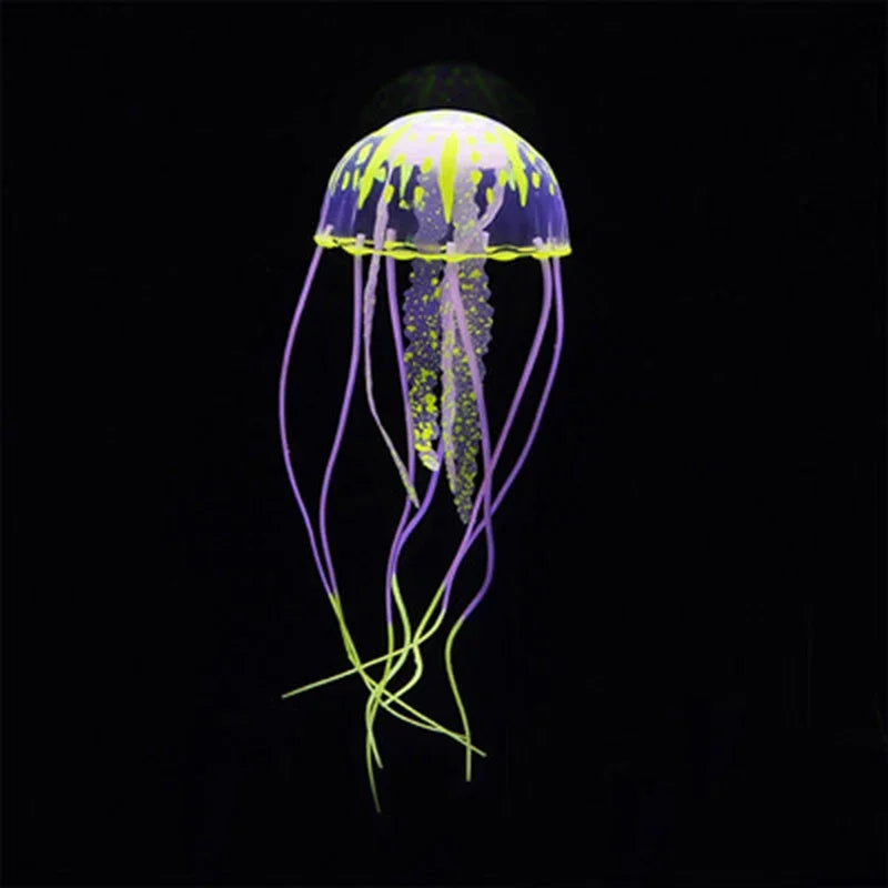 Luminous Artificial Jellyfish – Glow-in-the-Dark Aquarium Decoration for Fish Tanks