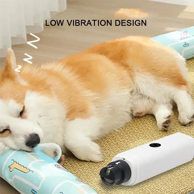 Electric Dog Nail Clippers – Rechargeable Nail Grinder with USB Charging & LED Light | Quiet Pet Grooming Tool for Dogs & Cats Ditzy Petunia