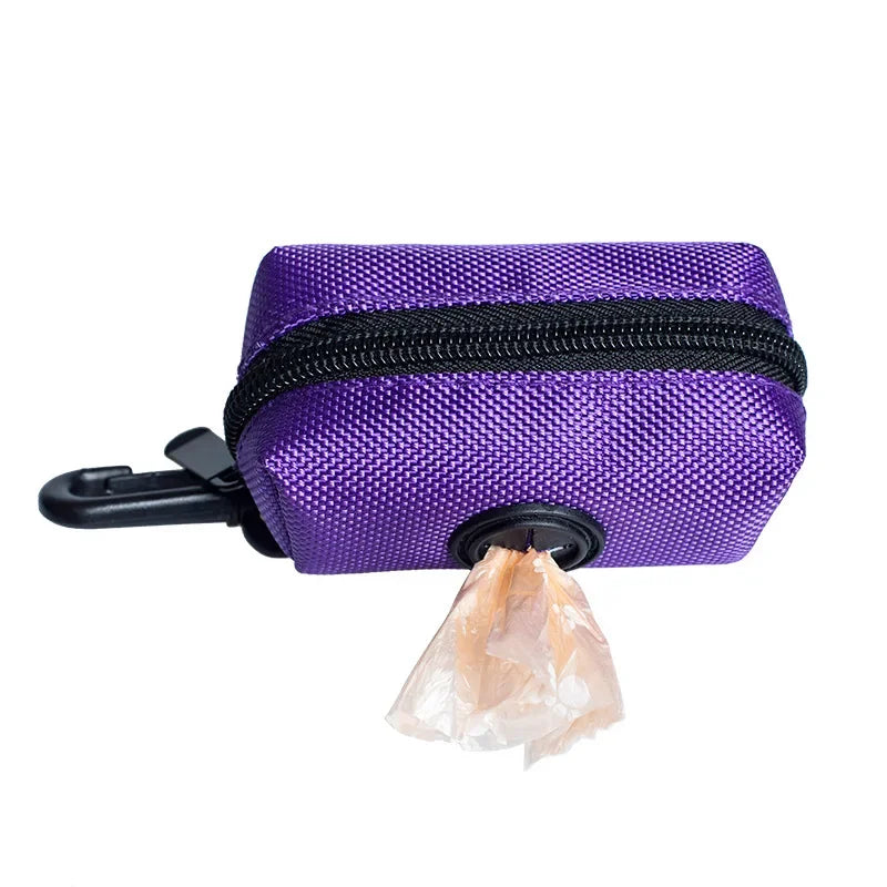 Dog Poop Bag Dispenser - Portable Waste Bag Holder for Outdoor Pet Cleanup Ditzy Petunia