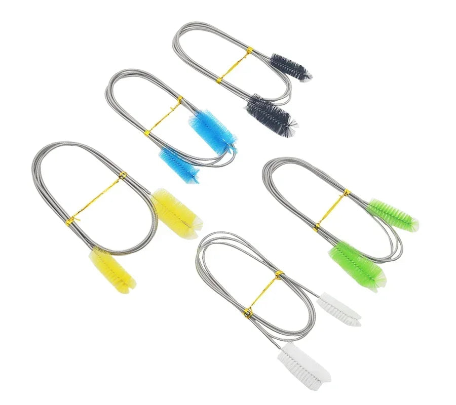 Flexible Aquarium Cleaning Brush – Stainless Steel Hose Brush for Fish Tanks, Filters & Tubing
