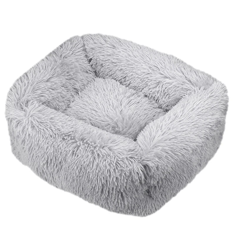 Rectangle Plush Dog Bed - Winter Warm Mat for Small, Medium, Large Dogs & Cats | Kennel, Puppy Cushion, Sofa Accessories Ditzy Petunia