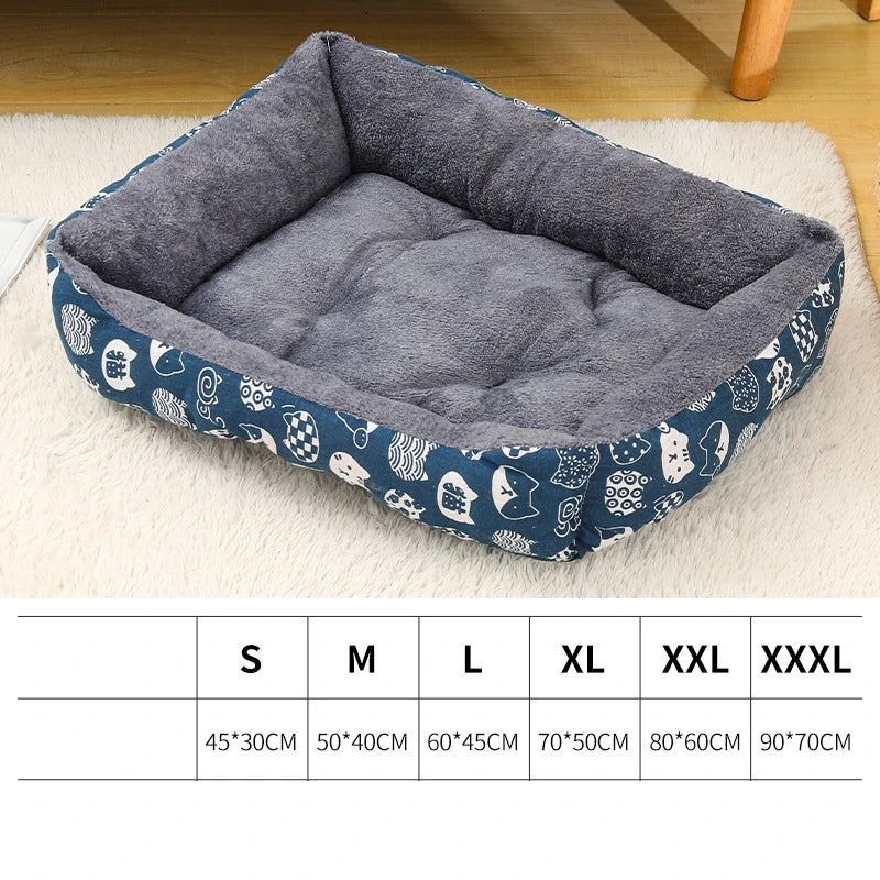 Cozy Plush Pet Bed Mat with PP Cotton Fill – Non-Slip, Machine Washable Fiber Mat for Dogs & Cats Ditzy Petunia
