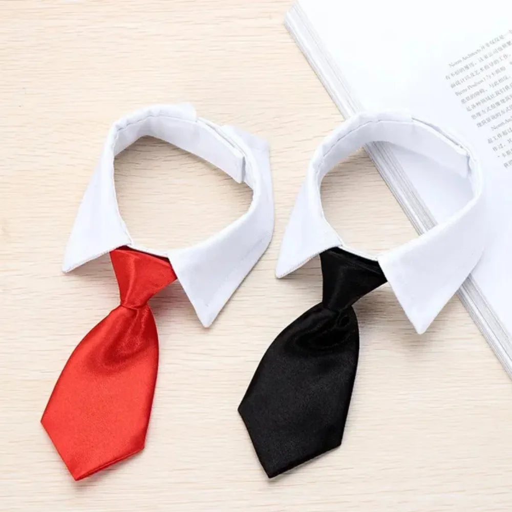 Adjustable Pet Bow Tie Necktie for Small Dogs and Cats - Formal Puppy Grooming Collar
