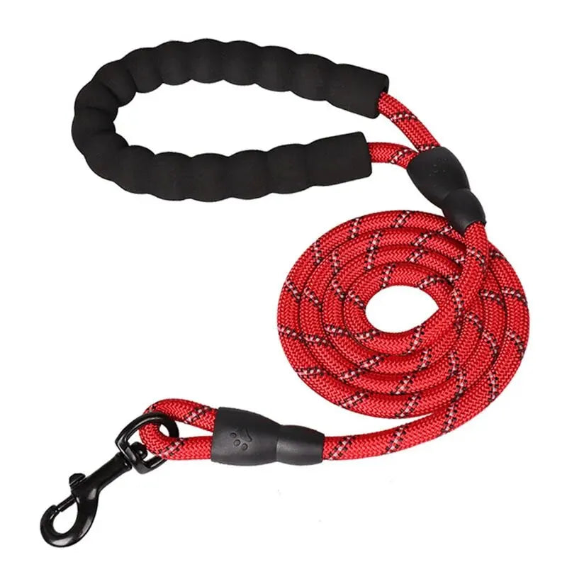 Heavy-Duty Reflective Nylon Dog Leash – 150cm / 200cm / 300cm
