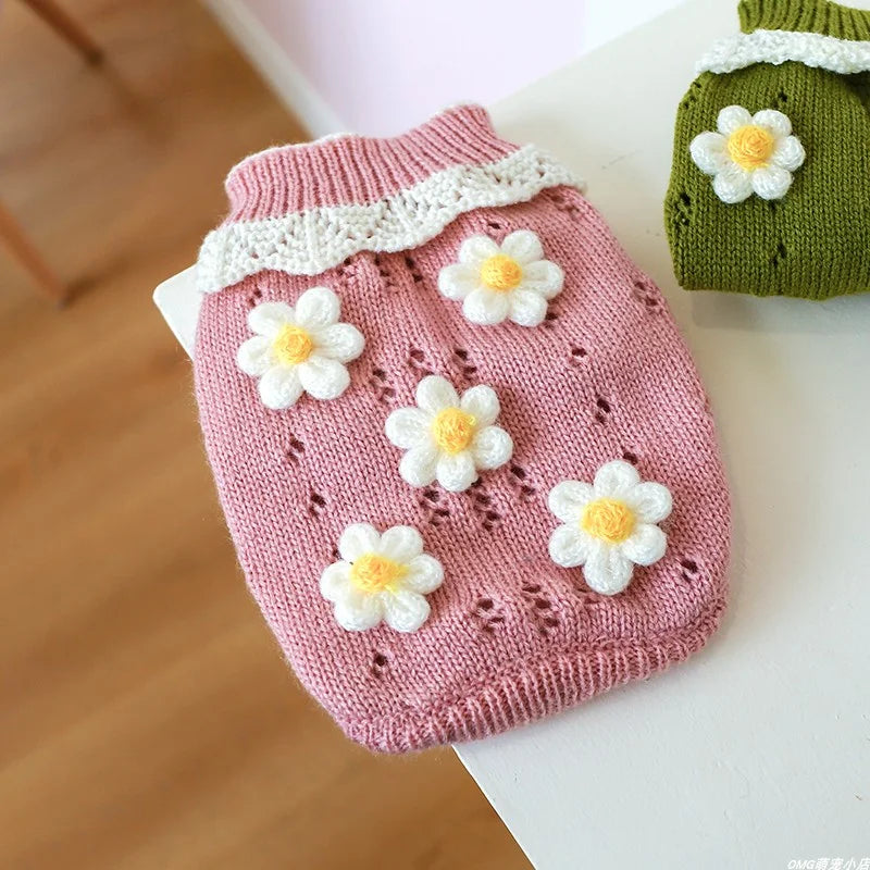 Durable Wool Dog Sweater – Fall & Winter Warmth for Small & Medium Dogs