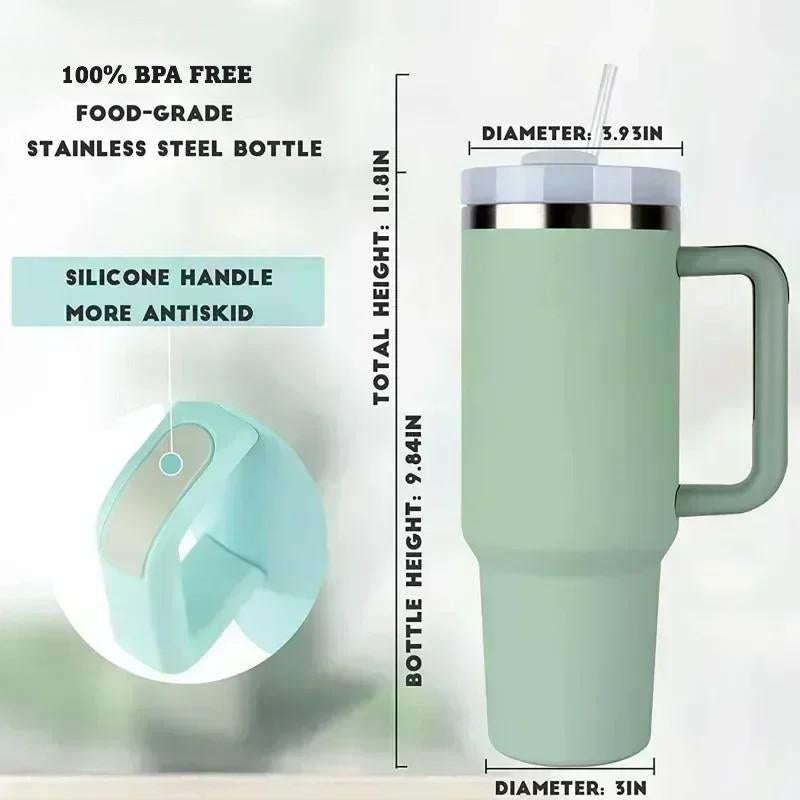 1200ml Stainless Steel Vacuum Flask - Thermos for Hot & Cold Drinks | Leak-Proof, Portable, Eco-Friendly Ditzy Petunia