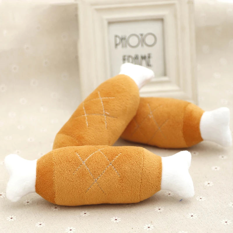 🐶 Soft Plush Squeaky Dog Toy – Cute & Durable Chew Companion