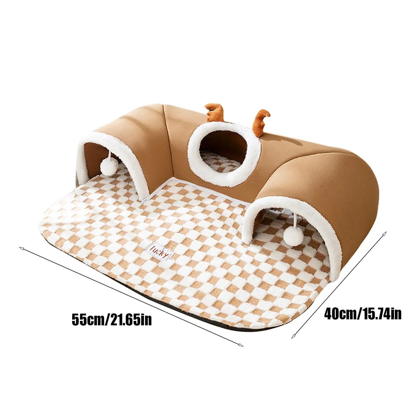Cat Bed Tunnel – Breathable, Interactive & Cozy
