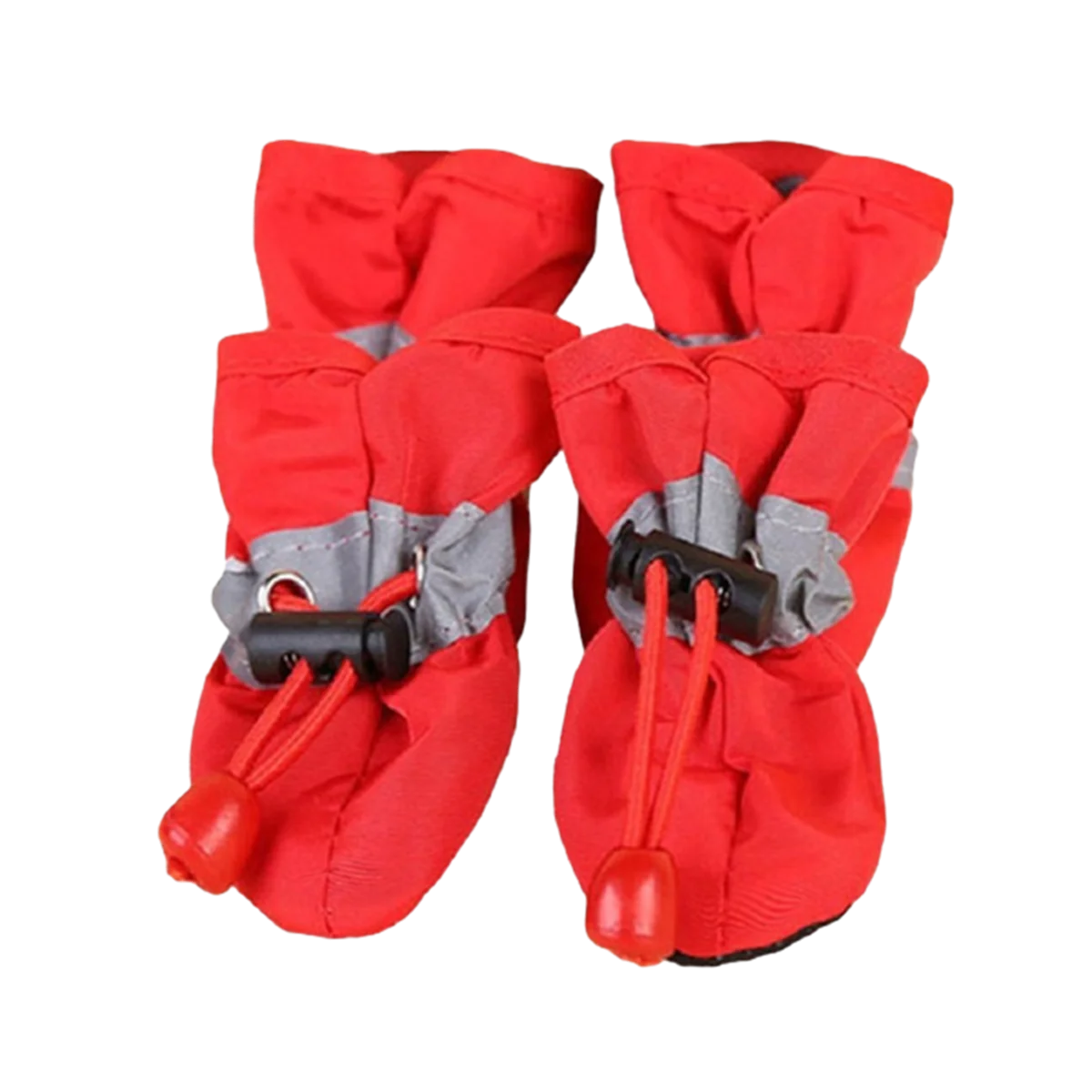 4pcs Waterproof PU Dog Shoes – Non-Slip Puppy Boots for Small to Medium Dogs