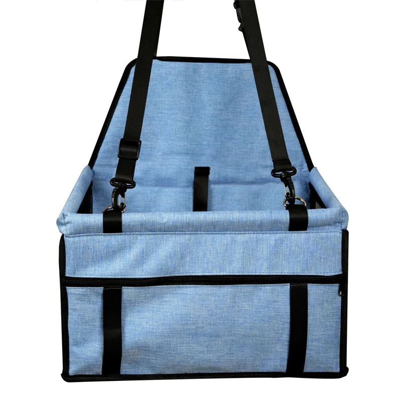 Foldable Dog Car Seat | Breathable Travel Booster Basket for Pets