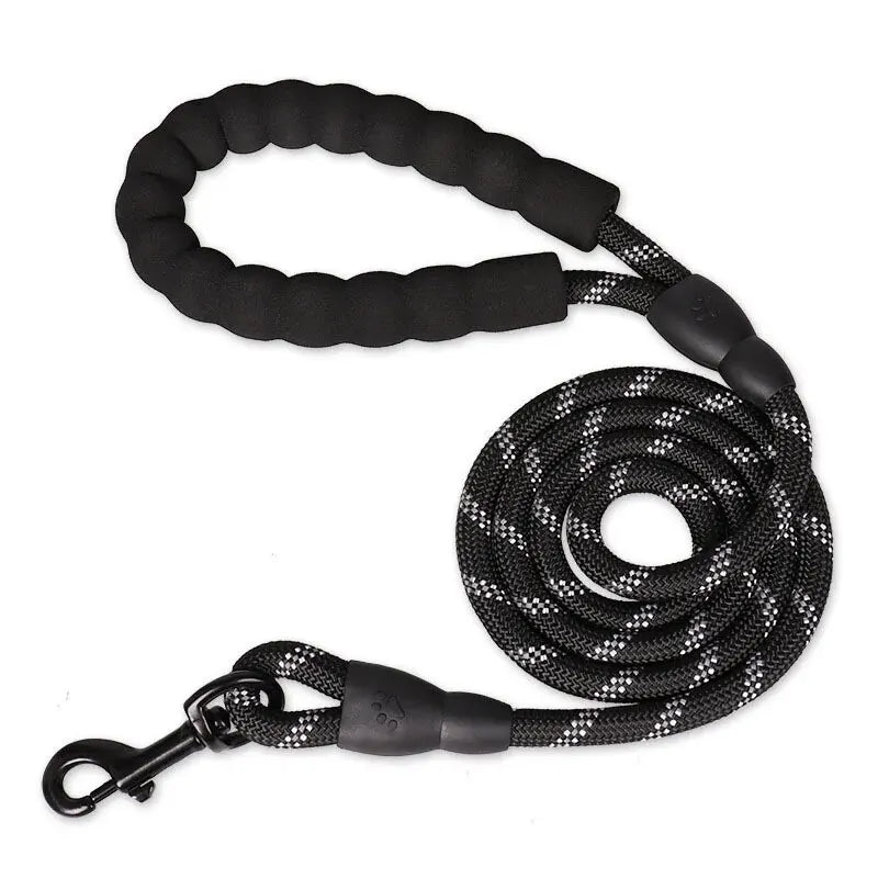 Heavy-Duty Reflective Nylon Dog Leash – 150cm / 200cm / 300cm