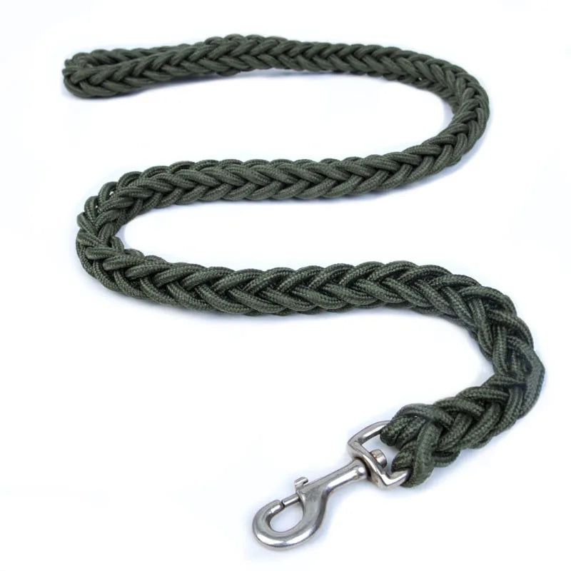 Heavy-Duty Nylon Dog Leash with Quick Release – Durable Rope Lead for Medium & Large Dogs
