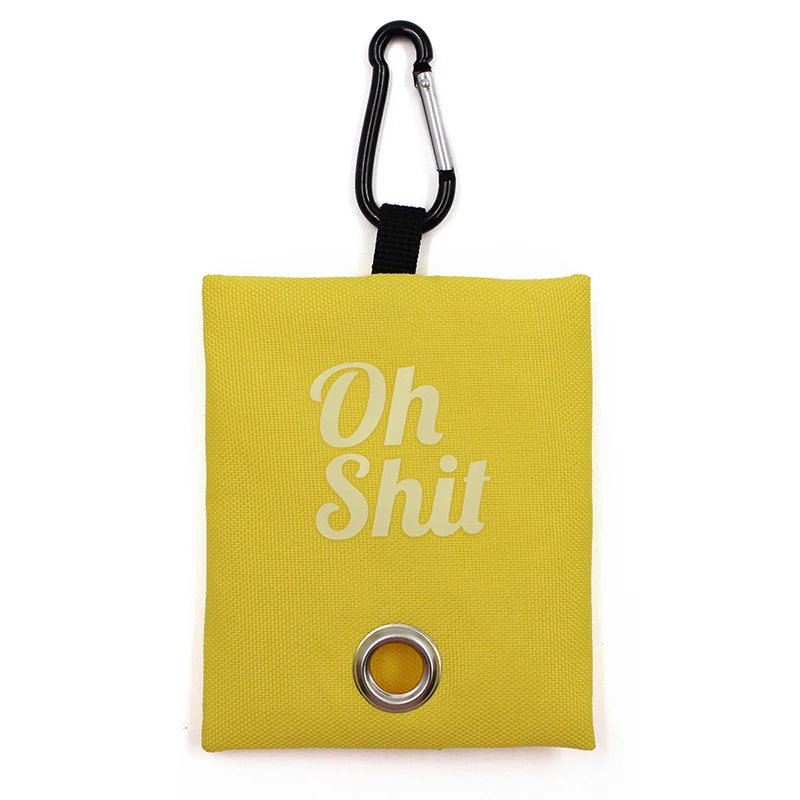 Canvas Dog Poop Bag Holder - Durable, Lightweight, and Eco-Friendly Ditzy Petunia
