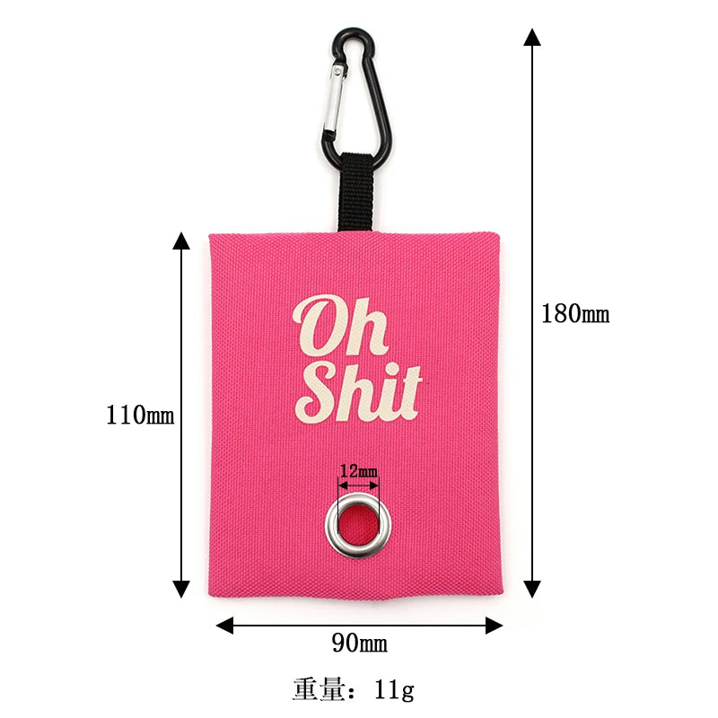 Canvas Dog Poop Bag Holder - Durable, Lightweight, and Eco-Friendly Ditzy Petunia