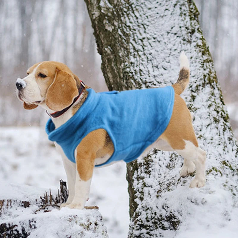 Winter Fleece Dog Clothes – Warm Puppy Coat for Small & Medium Dogs