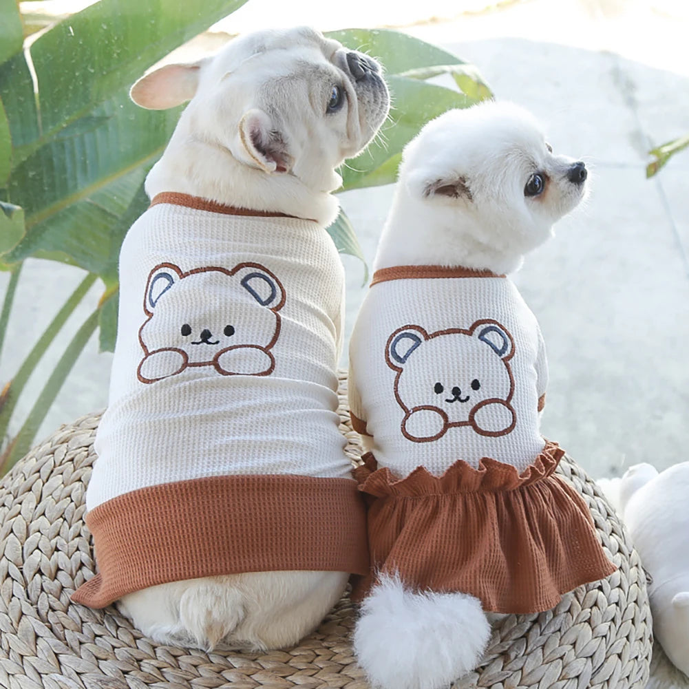 Soft & Stylish Dog Dress β Lightweight Pet Skirt for Spring and Summer