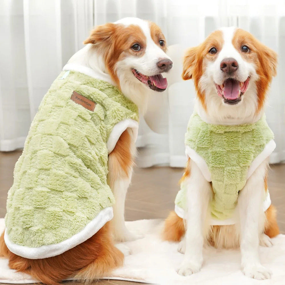 Warm Polar Fleece Dog Coat – Autumn & Winter Sweater Vest for Medium and Large Dogs