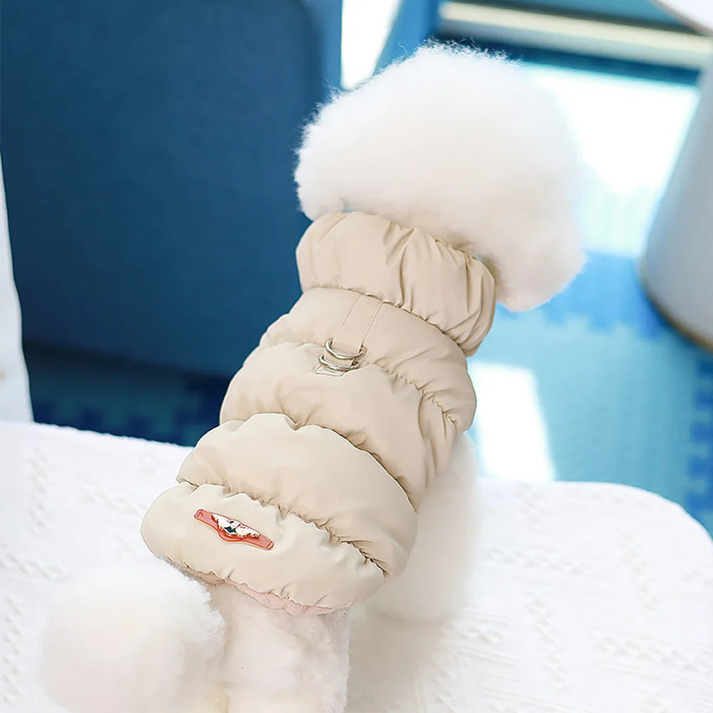 Soft Warm Dog Clothes Winter Padded Puppy Cat Coat Jacket for Small Medium Dogs | Chihuahua French Bulldog Poodle Vest Pet Outfitutfit Ditzy Petunia