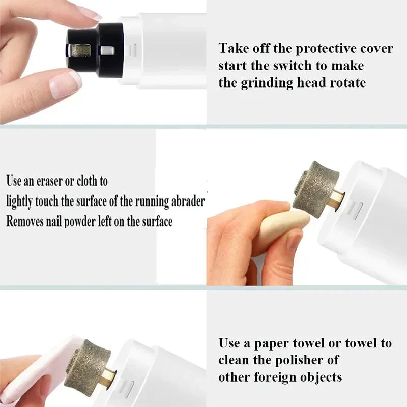 Electric Dog Nail Clippers – Rechargeable Nail Grinder with USB Charging & LED Light | Quiet Pet Grooming Tool for Dogs & Cats Ditzy Petunia