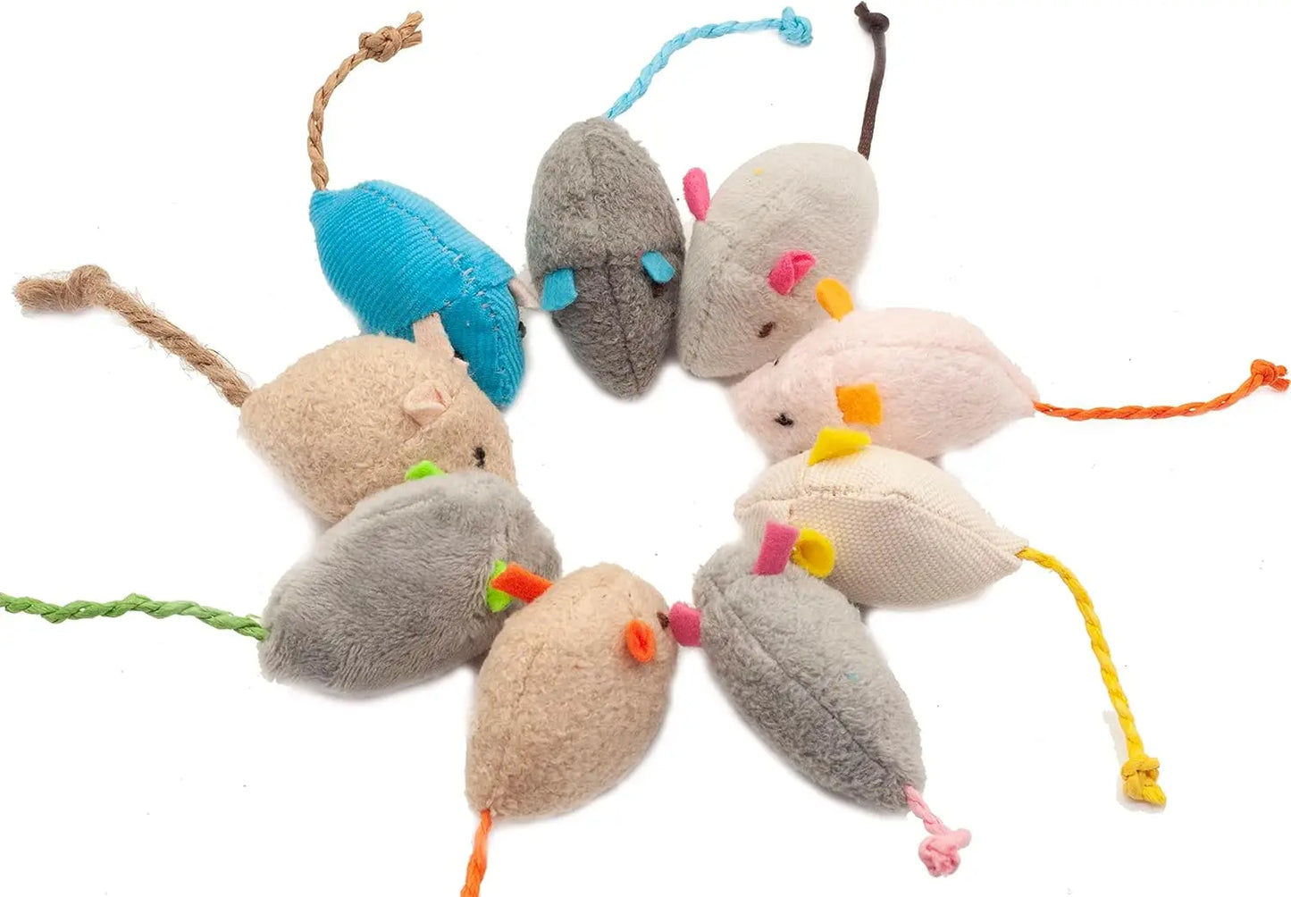 π Plush Catnip Mice Toys β Interactive Feather Mouse Toys for Indoor Cats