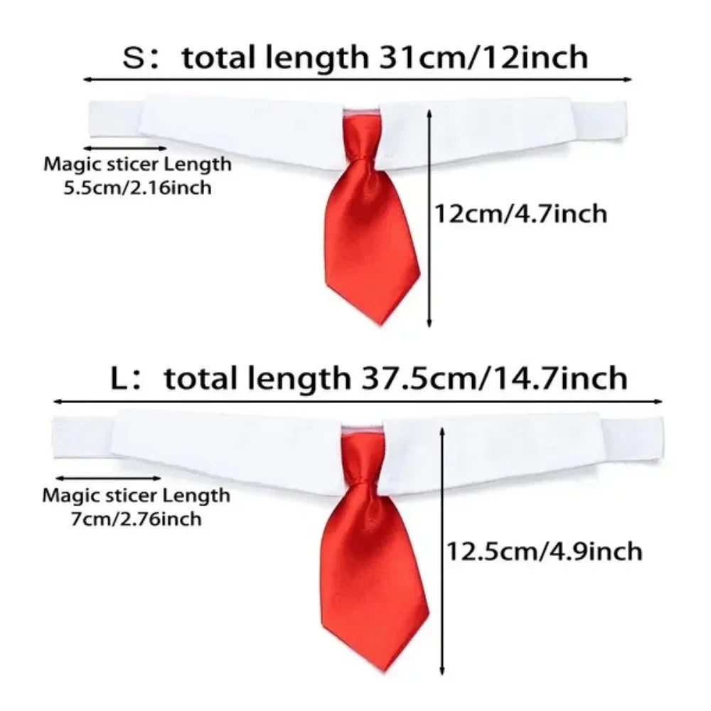 Adjustable Pet Bow Tie Necktie for Small Dogs and Cats - Formal Puppy Grooming Collar