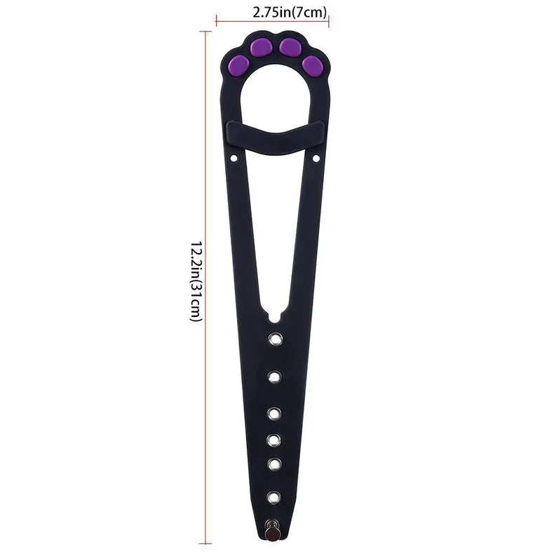Adjustable Cat Door Holder Latch - Keeps Dogs Out, Flexible Gate Lock
