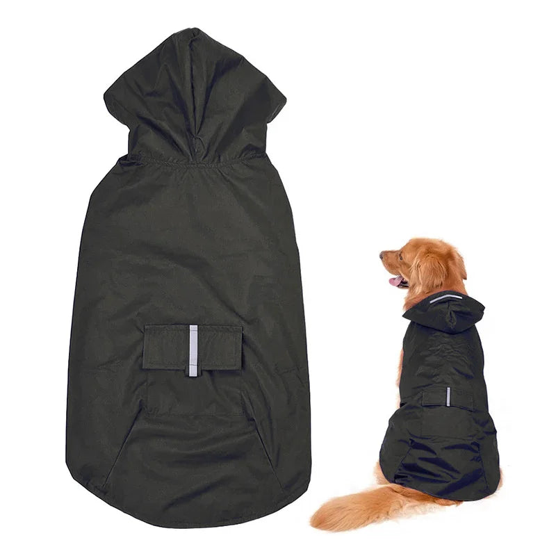 Waterproof Dog Raincoat with Hood | Reflective Pet Rain Poncho for Small & Large Dogs | Raincoat for Chihuahua, Husky & More