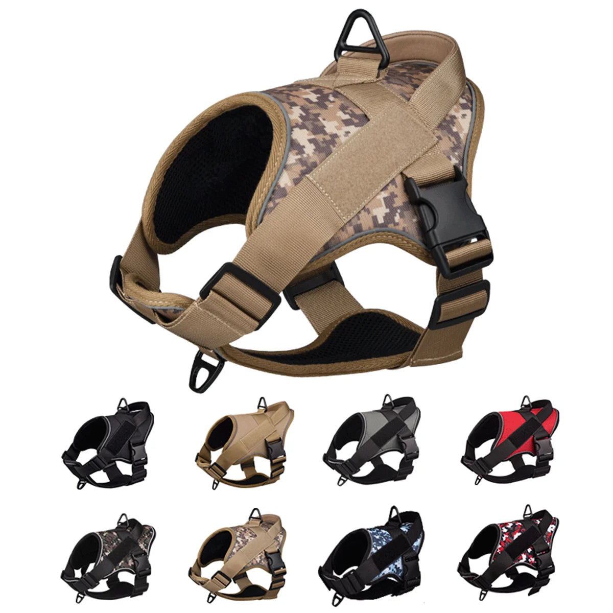 Soft Nylon Puppy Vest Harness โ Secure & Comfortable for Daily Walks