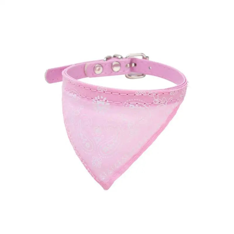 Adjustable Pet Scarf Collar with Triangle Bandana β For Small Dogs & Cats