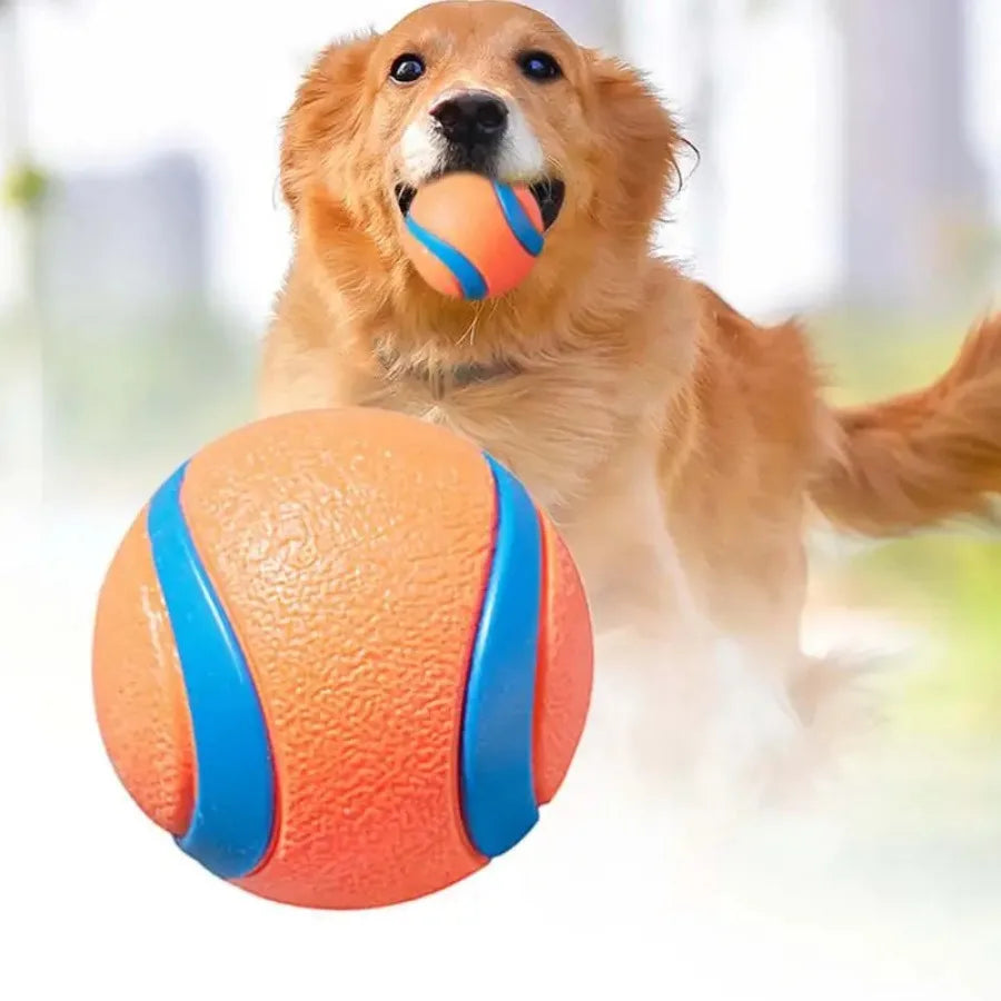Dog Chew Toy Ball | Rubber Dog Ball for Teeth Cleaning, Chewing, and Play | Durable Pet Toy for Small, Medium, and Large Dogs