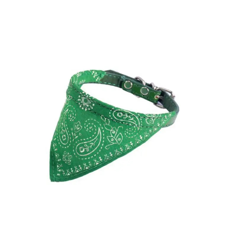 Adjustable Pet Scarf Collar with Triangle Bandana β For Small Dogs & Cats