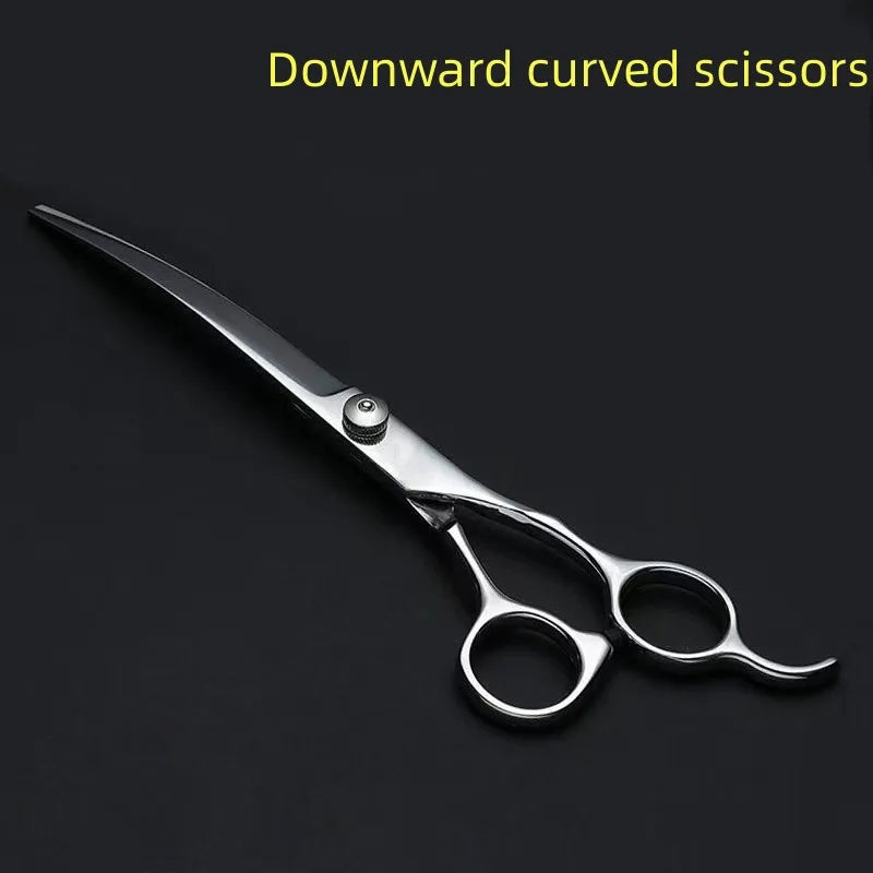Professional Pet Grooming Scissors Set - Stainless Steel Dog Hair Trimming Tools