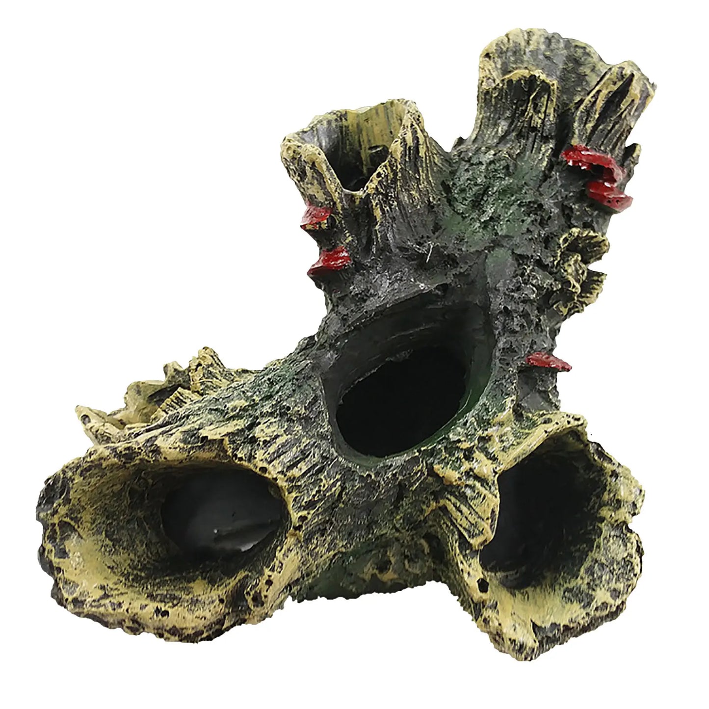 Aquarium Hollow Log Decor – Non-Toxic Resin Fish Hiding Cave & Driftwood Decoration for Aquariums