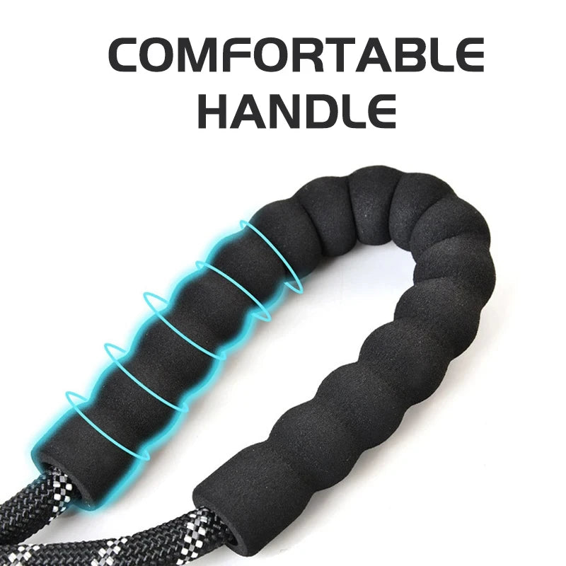 Heavy-Duty Reflective Nylon Dog Leash – 150cm / 200cm / 300cm
