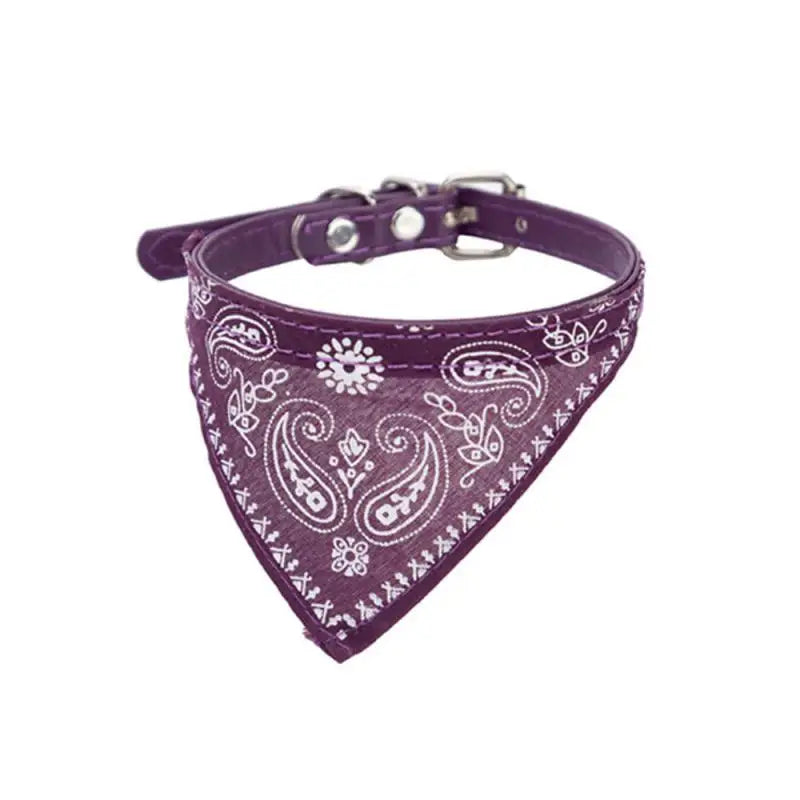 Adjustable Pet Scarf Collar with Triangle Bandana β For Small Dogs & Cats