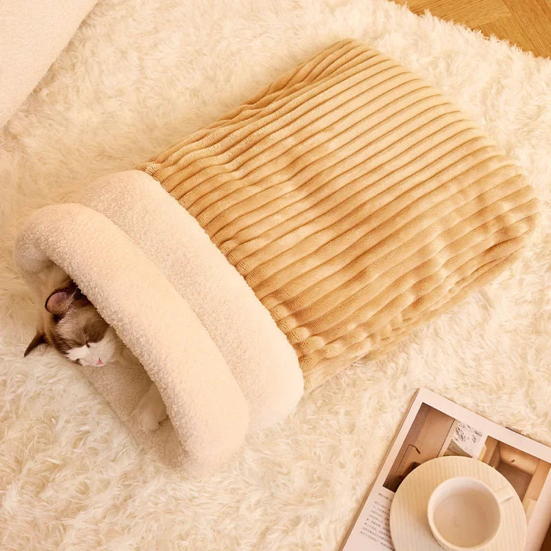 Cat Nest Four Seasons General Purpose Cat Winter Warm Sleeping Nest Semi-closed Security Pocket Nest Cat Sleeping Supplies pets