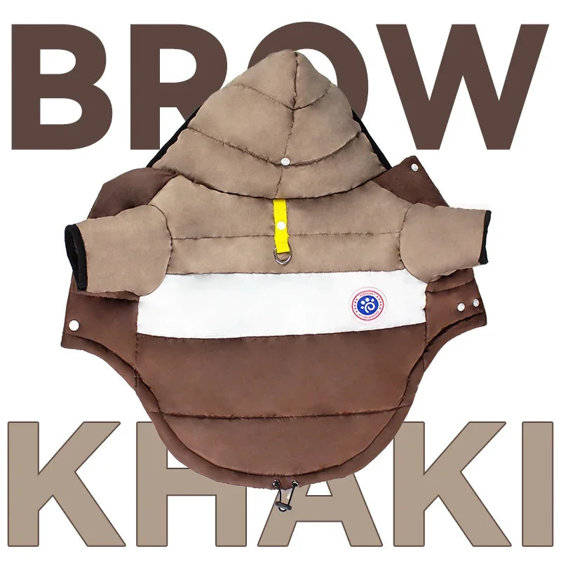 Winter Dog Jacket Coat | Warm Waterproof Pet Clothes for Small, Medium & Large Dogs | Polyester Dog Winter Coat