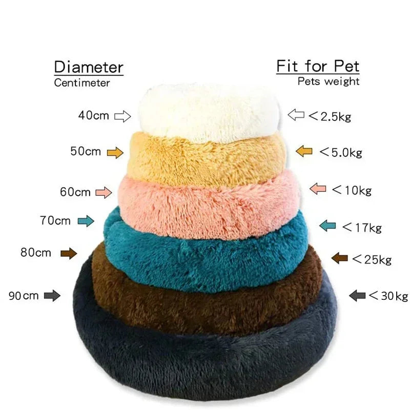 Eco-Friendly Plush Pet Bed with Non-Slip Bottom – Soft & Comfortable Dog and Cat Bed (Machine Washable) Ditzy Petunia
