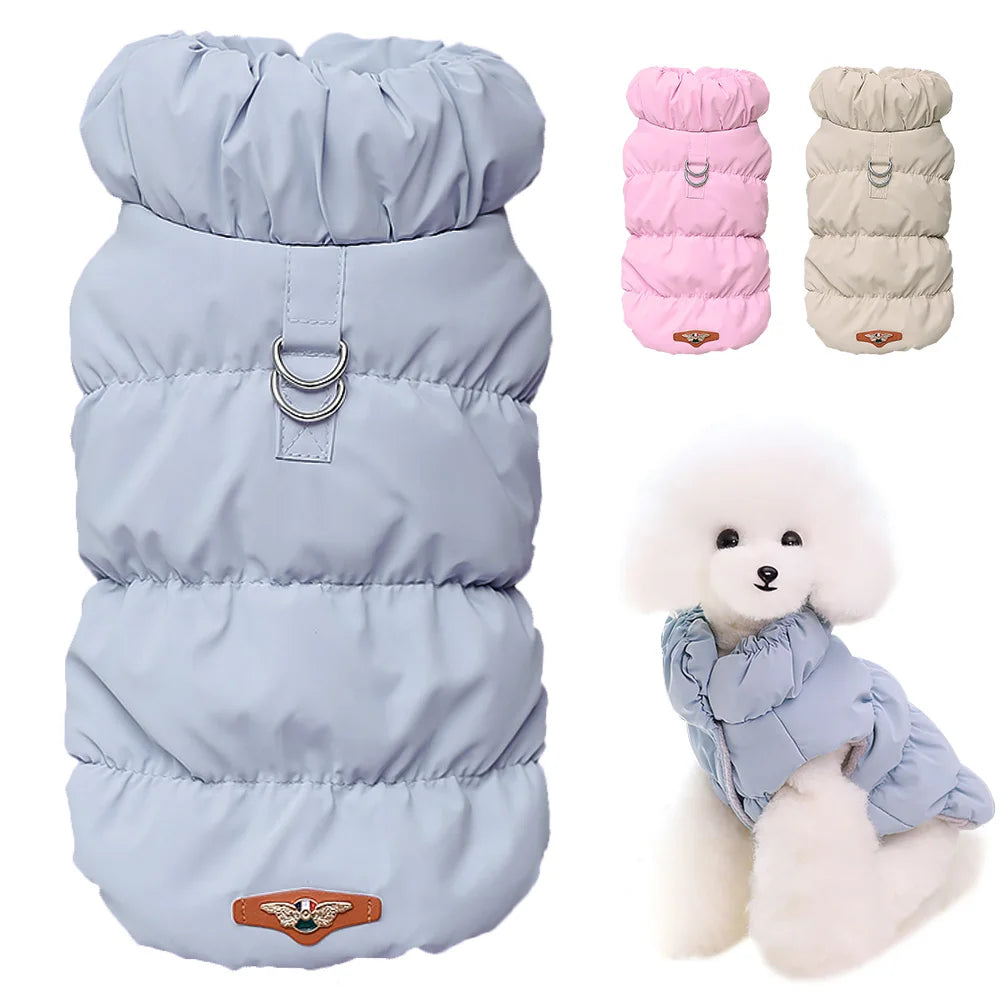 Soft Warm Dog Clothes Winter Padded Puppy Cat Coat Jacket for Small Medium Dogs | Chihuahua French Bulldog Poodle Vest Pet Outfitutfit Ditzy Petunia