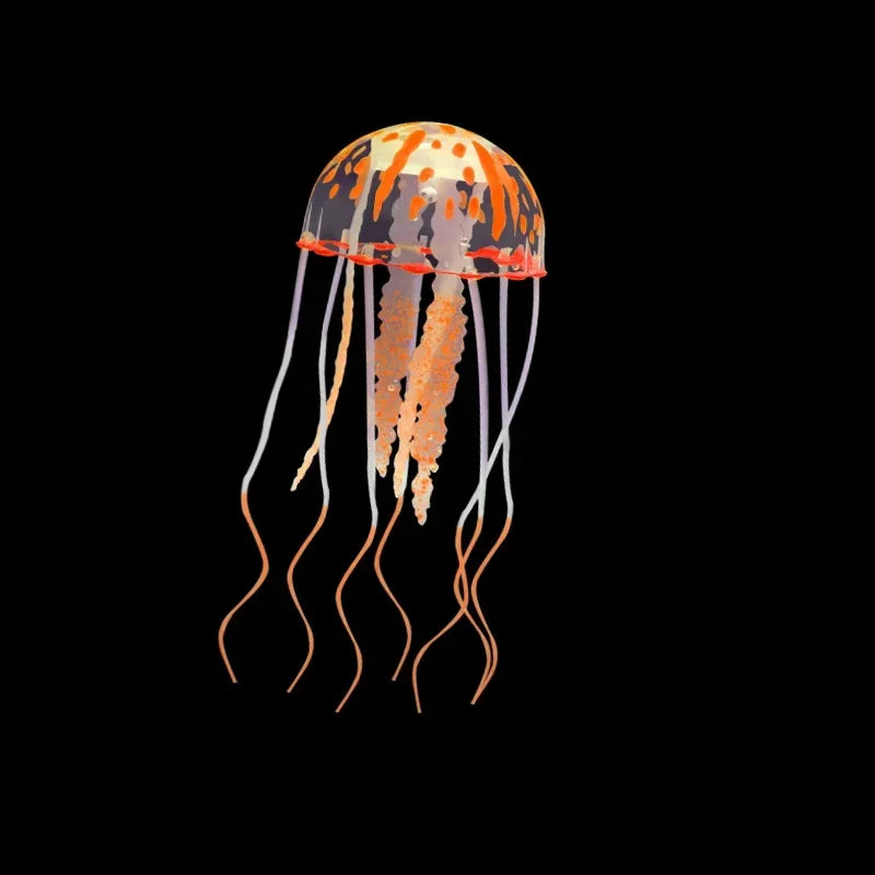 Luminous Artificial Jellyfish – Glow-in-the-Dark Aquarium Decoration for Fish Tanks
