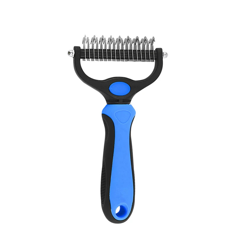 Professional Pet Deshedding Brush for Dogs and Cats - Fur Knot Cutter & Grooming Comb