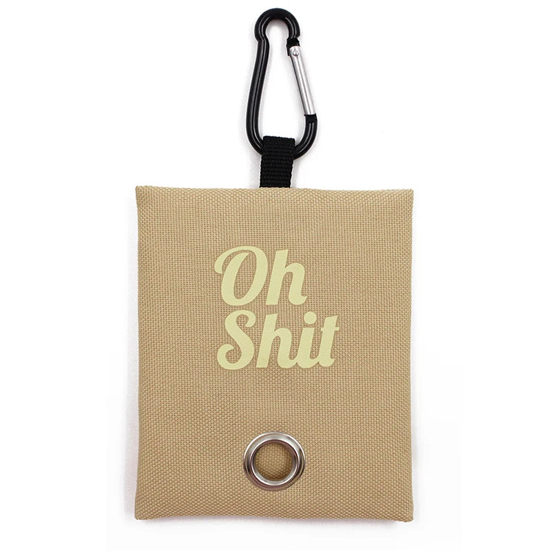 Canvas Dog Poop Bag Holder - Durable, Lightweight, and Eco-Friendly Ditzy Petunia