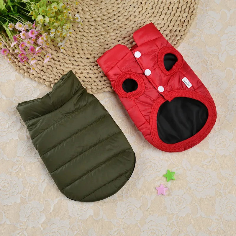 Small Cat Or Dog Winter Warm Pet Vest - Chihuahua, French Bulldog, Yorkie Puppy Coat Ditzy Petunia