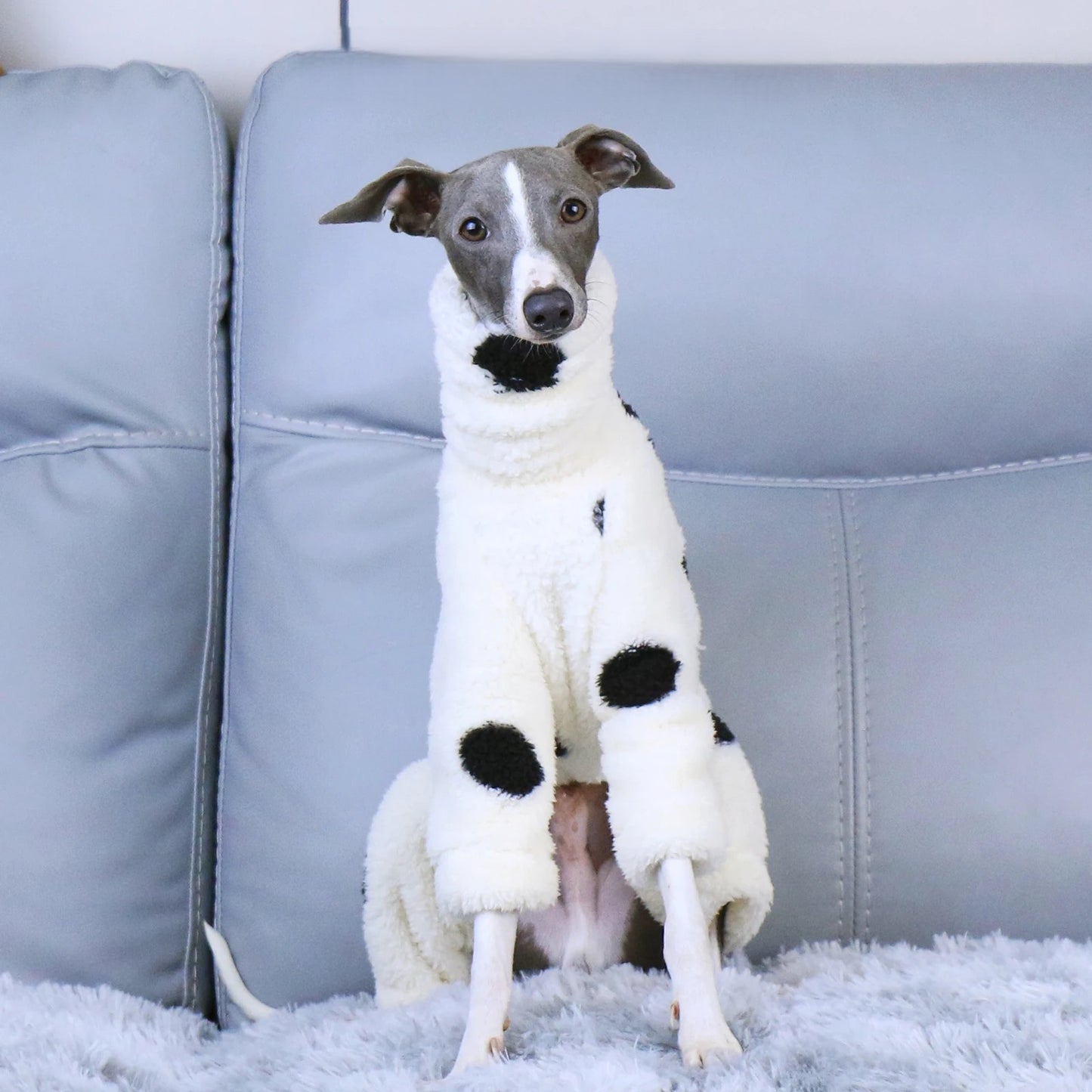 Fleece Turtleneck Dog Vest - Winter Warm Clothes for Italian Greyhounds & Whippets