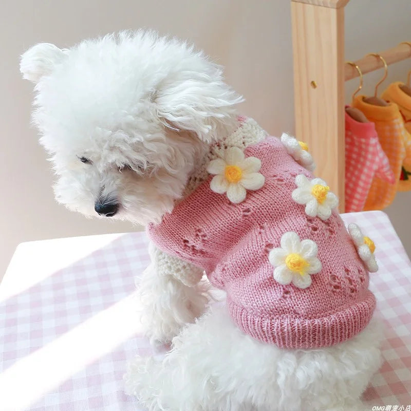Durable Wool Dog Sweater – Fall & Winter Warmth for Small & Medium Dogs