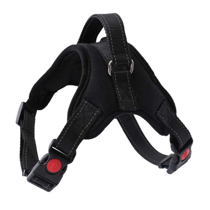 Reflective Quick Release Dog Vest Harness - Cotton & Nylon Adjustable Pet Harness Ditzy Petunia