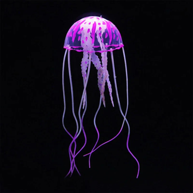 Luminous Artificial Jellyfish – Glow-in-the-Dark Aquarium Decoration for Fish Tanks