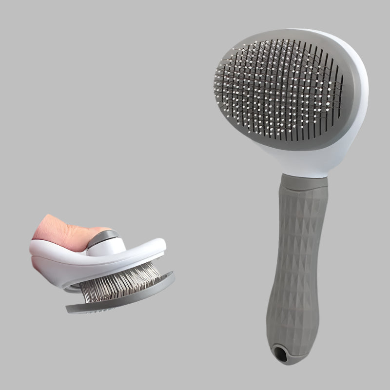 Pet Hair Removal Slicker Brush – Gentle Grooming Tool for Dogs, Cats & Small Pets | Removes Loose Hair, Tangles, & Dirt | Massaging & Skin-Friendly Design Ditzy Petunia