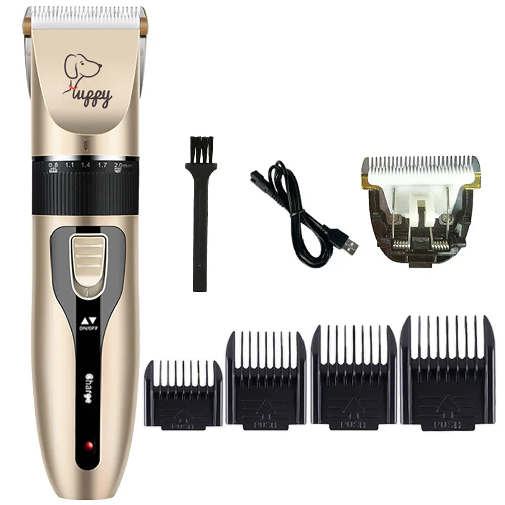 Dog Hair Clipper – Electric Pet Grooming Trimmer for Cats & Puppies | Ceramic Blade Professional Shaver Set | Grooming Supplies & Promotions Ditzy Petunia
