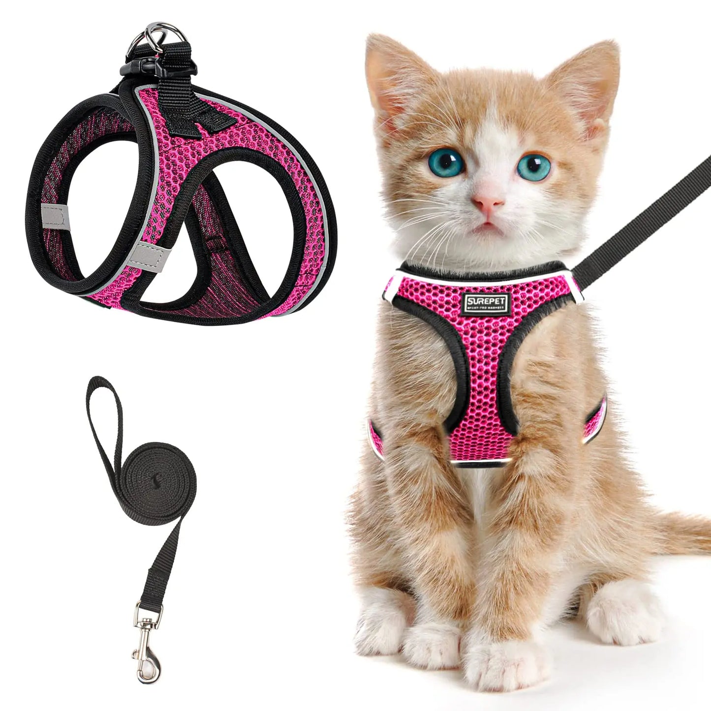 Reflective Nylon Cat Collar – Breakaway Safety with Quick Release Buckle